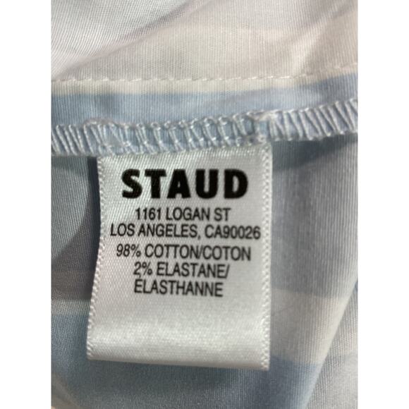 Staud 'Sea' Blue Striped Cotton Maxi Skirt Size 4 - NWT - Picture 5 of 5